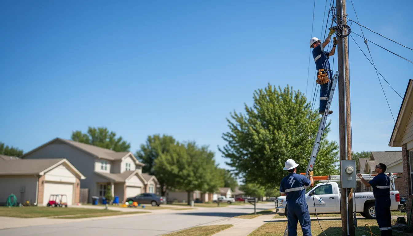 Residential electrician providing installation services in Porter, TX